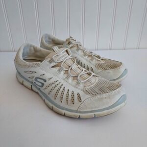 Skechers Womens Flex Gratis White Casual Athletic Walking Shoes Sneakers‎ Sz 8